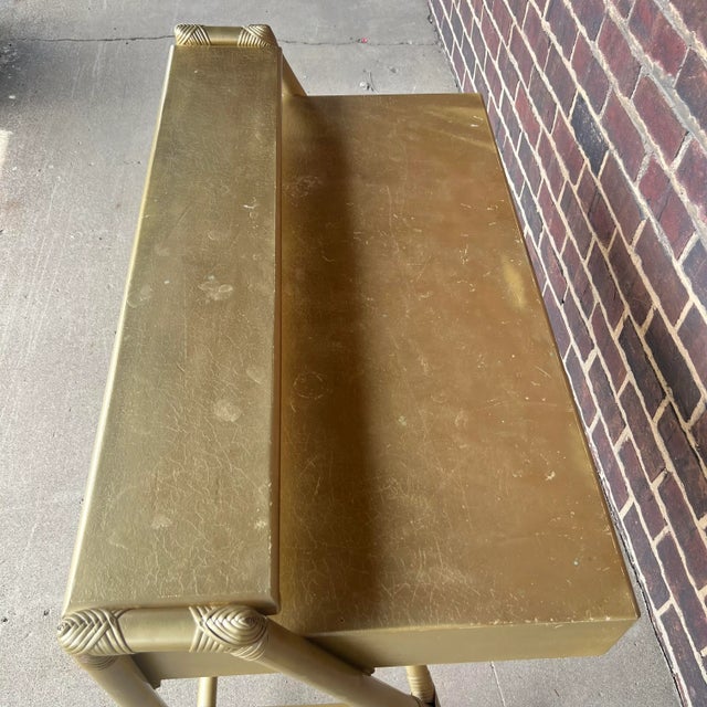 Tommi Parzinger Rattan Bamboo for Willow and Reed Desk. For Sale - Image 10 of 13