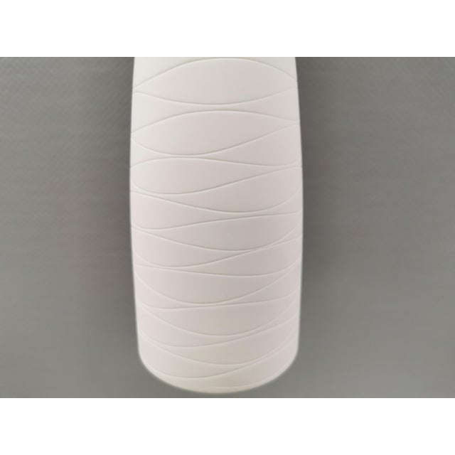 Handmade Pendants in Mouth-Blown White Murano Glass with Hand-Cut Grooves, Italy, 1990s, Set of 2 For Sale - Image 9 of 14