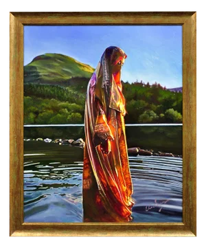 Elin Sian Blake, Making Ripples: A Tribute to Amira Patel, 2000s, Oil on Canvas