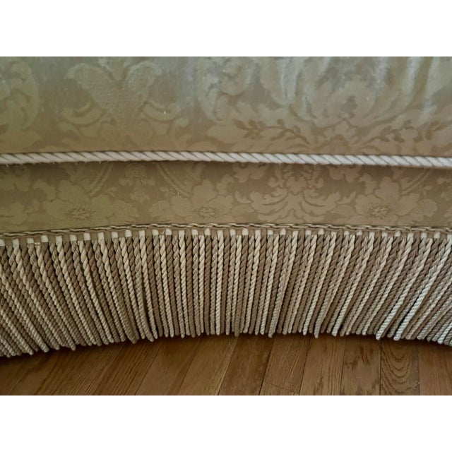 Offered is a high-end upholstered sofa by Century. This sofa is part of a large estate getting consolidated. Throw pillows...