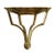 Brass Shell Motif Hanging Wall Shelves - Set of 2 India For Sale - Image 4 of 5