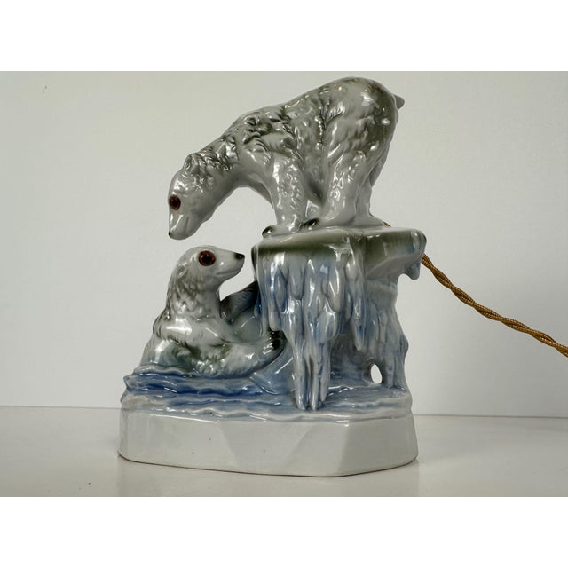 Oh, polar bear! Original porcelain 'aerozon' lamp. Was used to rid the room of unpleasant odors such as smoke, etc\. ....