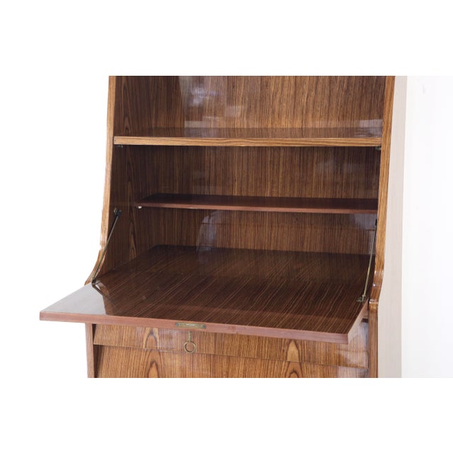 Wood Scandinavian Secretaire in Teak, 1960s For Sale - Image 7 of 11