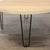 Wood top on wire hairpin legs. Original Price: $160. Dimensions (in): 36W x 36D x 19H.