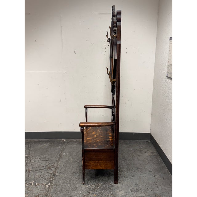 Antique Wooden Entry Hall Storage Tree For Sale In San Francisco - Image 6 of 12
