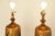 1960s Gorgeous Golden Mid-Century Modern Brutalist Cut-Out Large Ceramic Table Lamps - A Pair For Sale - Image 5 of 17