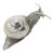 Vintage Italian Handmade Genuine Sterling Silver Life Size Snail Solid Figurine Sculpture For Sale