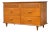 Walnut 6 Drawer Dresser With Louvered Drawers For Sale