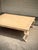 Wood Oversized Vintage Pickled Cherry Inlaid Coffee Table With Cabriole Legs For Sale - Image 7 of 11