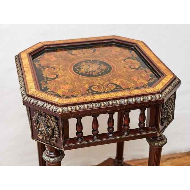 Louis XVI Neoclassical Inlaid Table For Sale - Image 4 of 11