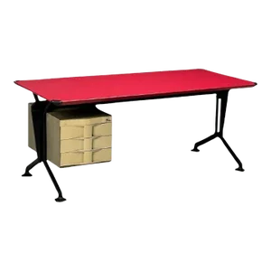 Studio Bbpr, Olivetti, Italian Mid-Century Modern, Desk, Metal, 1950s