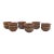 Wally Schwab Pacific Nw Stoneware Studio Pottery Small Pot or Punch Cup Set of 6 For Sale