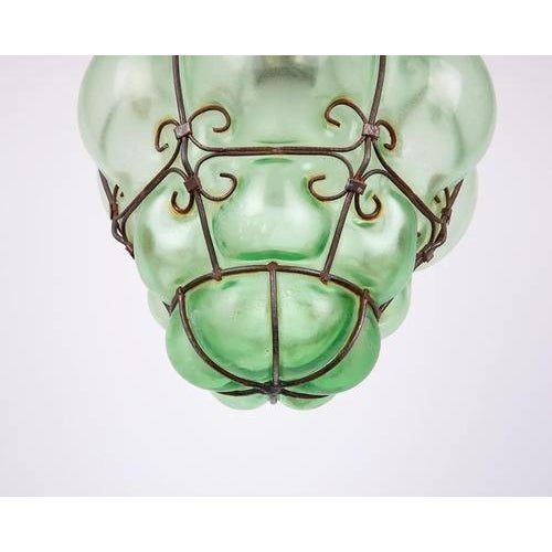 Venetian Murano Style Glass Pendant Light, 1960s For Sale - Image 6 of 8