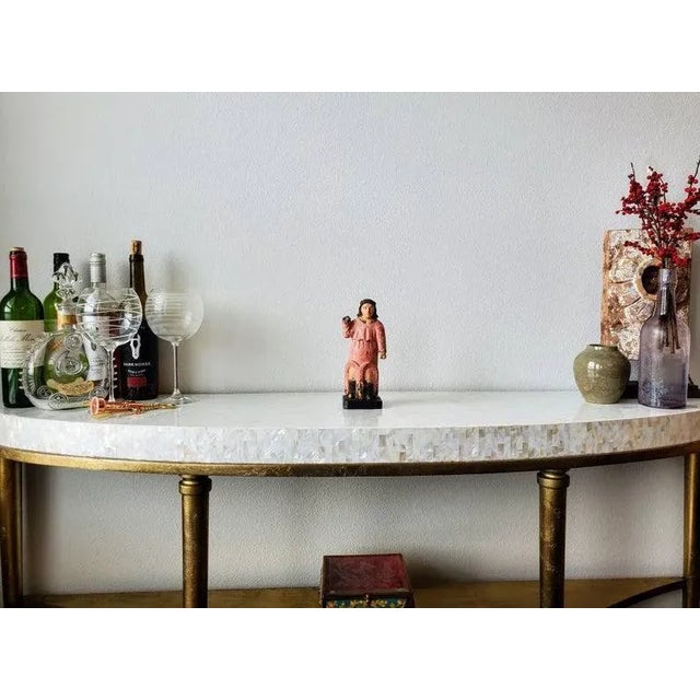 19th Century Spanish Colonial Santo Altar Figure For Sale - Image 10 of 11