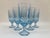 Paris Blue Vintage Water Stemmed Goblets - Set of 5 For Sale In Boston - Image 6 of 8