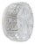 Vintage Round Clear Glass Flush Mount For Sale