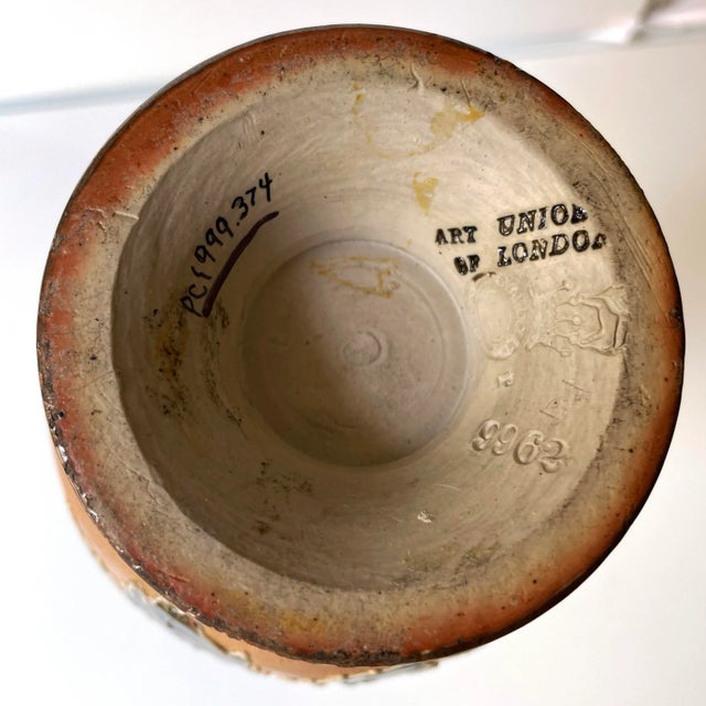 Asparagus Royal Doulton Art Union of London Floral Vase For Sale - Image 8 of 9