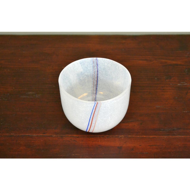 Swedish Rainbow pattern glass vase designed by Bertil Vallien for Kosta Boda in the 80s. Healthy and well preserved. This...