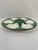 Longchamp 1920s Antique French Longchamp Majolica Green and White Oyster Plate For Sale - Image 4 of 14