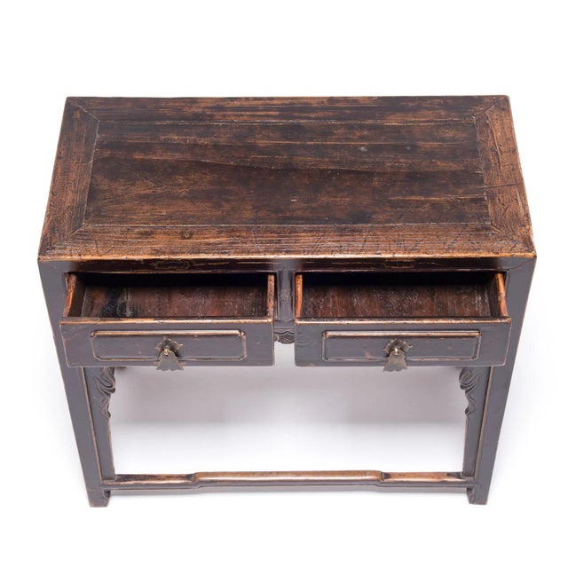 Chinese Two Drawer Table, Circa 1850 For Sale In Chicago - Image 6 of 10