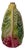 Vintage Peasant Village (Pv) Italy Hand-Painted Ceramic Cabbage and Lettuce-Leaf Oil and Vinegar Bottle/Decanter For Sale
