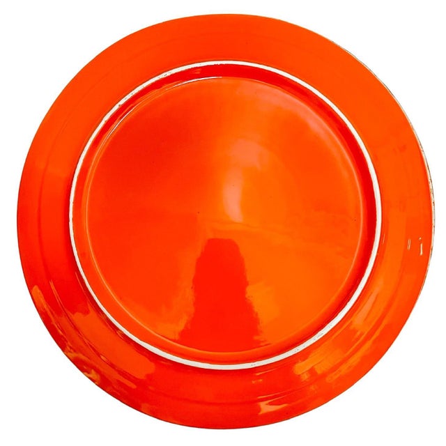 1960s Mid-Century Italian Cantaloupe Melon Majolica Service - 7 Pieces For Sale - Image 9 of 9