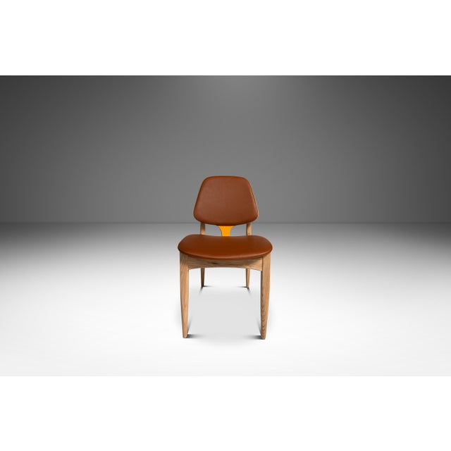 Plastic Rare Set of Four (4) Mid-Century Modern Multi-Colored Dining Chairs by Elliots of Newbury After Arne Vodder, England, C. 1960's For Sale - Image 7 of 15