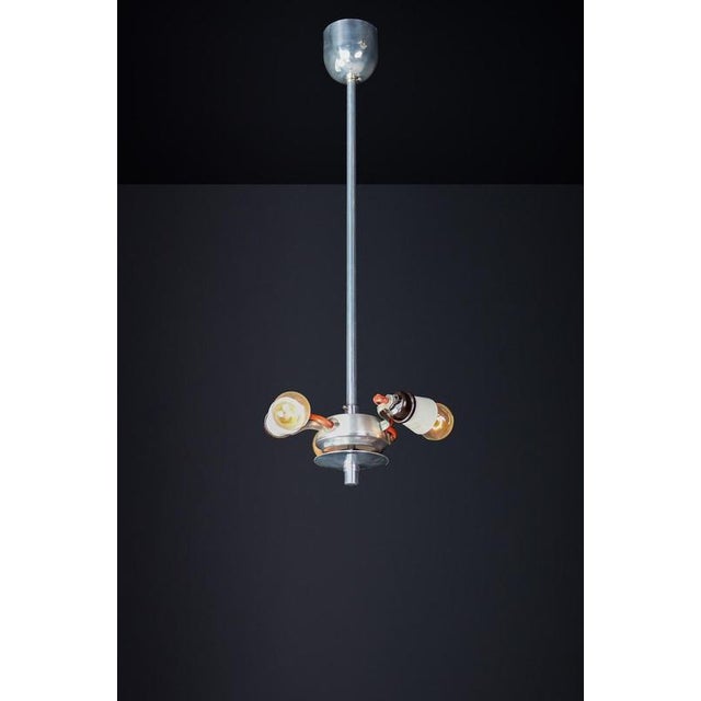 Mid-Century Modern Glass Wall Light, 1958 For Sale - Image 6 of 8
