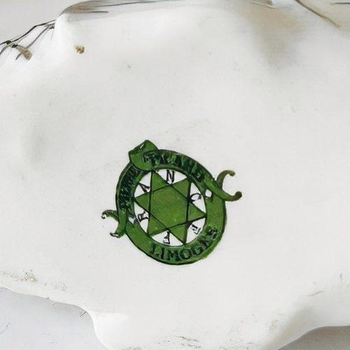 Antique Coiffe Fish Box in White Porcelain with Silver French Terrine from Limoges, 1890s For Sale - Image 6 of 8