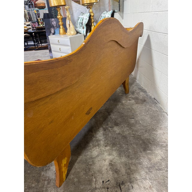 1970s Boho Coastal Italian Style Pencil Reed Bamboo Sofa Settee For Sale - Image 5 of 11