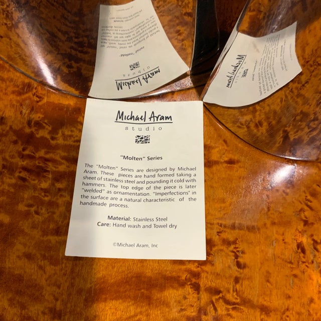 Silver Michael Aram Molten Series Vase For Sale - Image 8 of 12