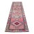 1960s Runner Rug Turkish Hand-Knotted Rug Pink Hallway Decor Kitchen Runner 3x10 Ft Approx For Sale