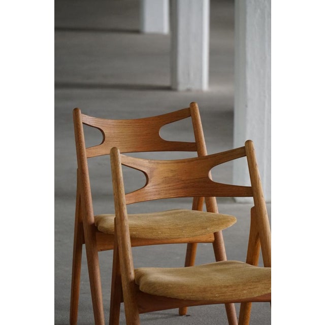 Danish CH29 Dining Chairs attributed to Hans J. Wegner for Carl Hansen & Son, 1951, Set of 6 For Sale - Image 12 of 18
