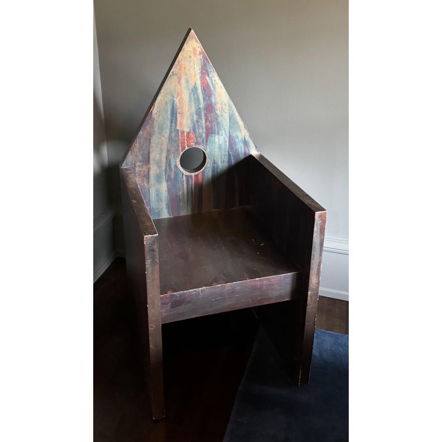 1986 Vescovina Chair by Lanfranco Benvenuti for Meccani Design For Sale - Image 4 of 6