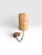 Metal Vintage Mid-Century Modern Sculptural Natural Stone & Wrought Iron Table Lamp With Fibrous Shade For Sale - Image 7 of 10