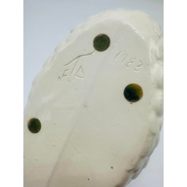 Shabby Chic Vintage Ceramic Swan Planter For Sale - Image 3 of 7