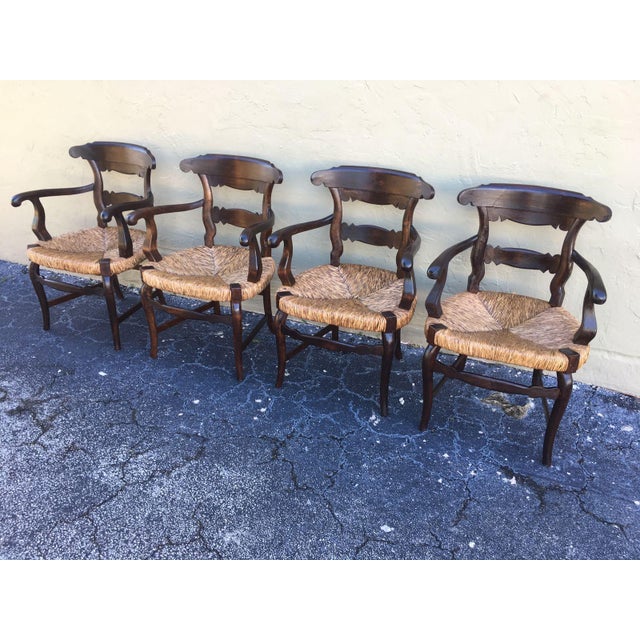 19th Set of Four Anglo, Armchairs with Wide Cane Seats For Sale - Image 11 of 18