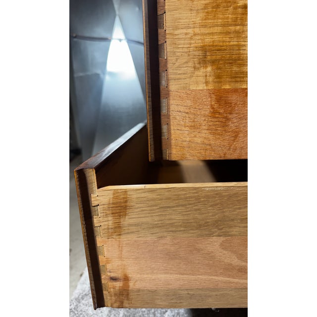 Mid-Century Modern Mid Century 8 and 12 Drawer Dresser Set Attributed to Jack Cartwright by Founders For Sale - Image 3 of 11