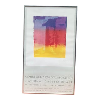 1984 Jasper Johns National Gallery of Art, Framed For Sale