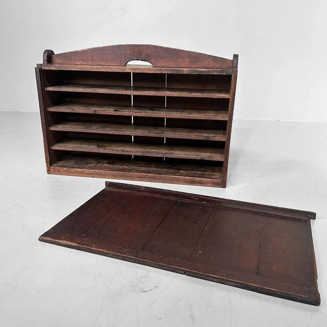 Wood Antique Japanese Wooden Storage Box, 1900s For Sale - Image 7 of 13