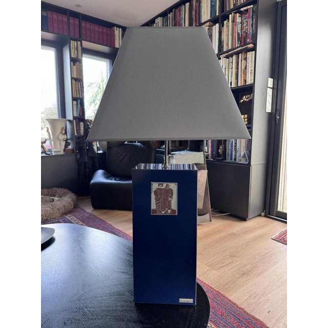 Large Vintage Table Lamp by Alain Michel Boucher, 1970 For Sale - Image 6 of 11