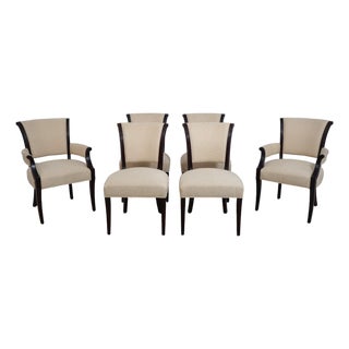 Set of 6 Baker Barbara Barry Dining Chairs For Sale