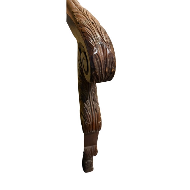 Baroque Pair of Baroque Revival Armchairs Circa 1870 For Sale - Image 3 of 3