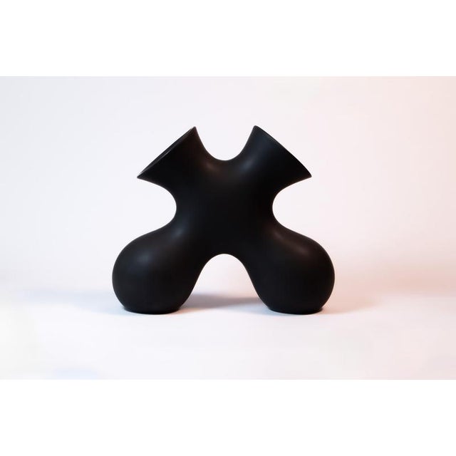 Tabono Table Lamp and Vase Set in Ceramic by Soheila Mahmoodi, Set of 2 For Sale - Image 16 of 18