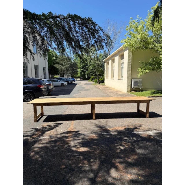 Long Pine Farmhouse Table, 1950s For Sale - Image 11 of 18