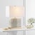 2020s 20.5-Inch H Faux Alligator Table Lamp - Cream For Sale - Image 5 of 7