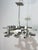 Metal Geometric Metric 18-Light Chandelier by Gaetano Sciolari, 1970 For Sale - Image 7 of 11