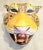 Huge Whimsical Paper Mache Italian Colorful Tiger Wall Mask Room Decor For Sale - Image 9 of 9