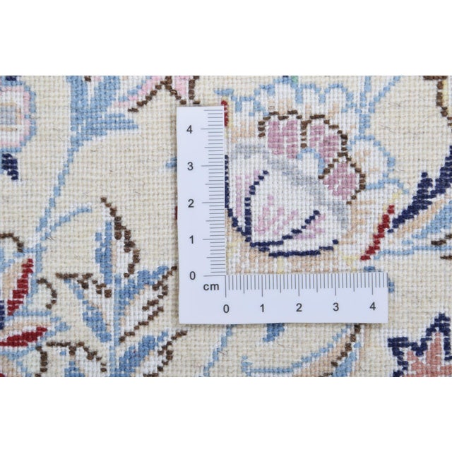 Middle Eastern Nain Rug in Floral Pattern For Sale - Image 6 of 7