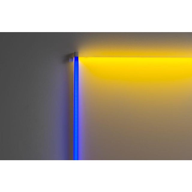 Green Outline Light Panel attributed to Aldo Van Den Nieuwelaar for Nila & Nila, 1985 For Sale - Image 8 of 18